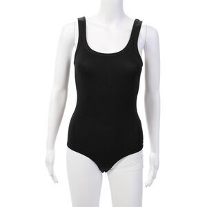 Philanthropy Womens Stretch Scoop Neck Tank Top Bodysuit Black Size XS